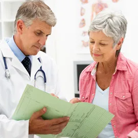Doctor consulting with a patient